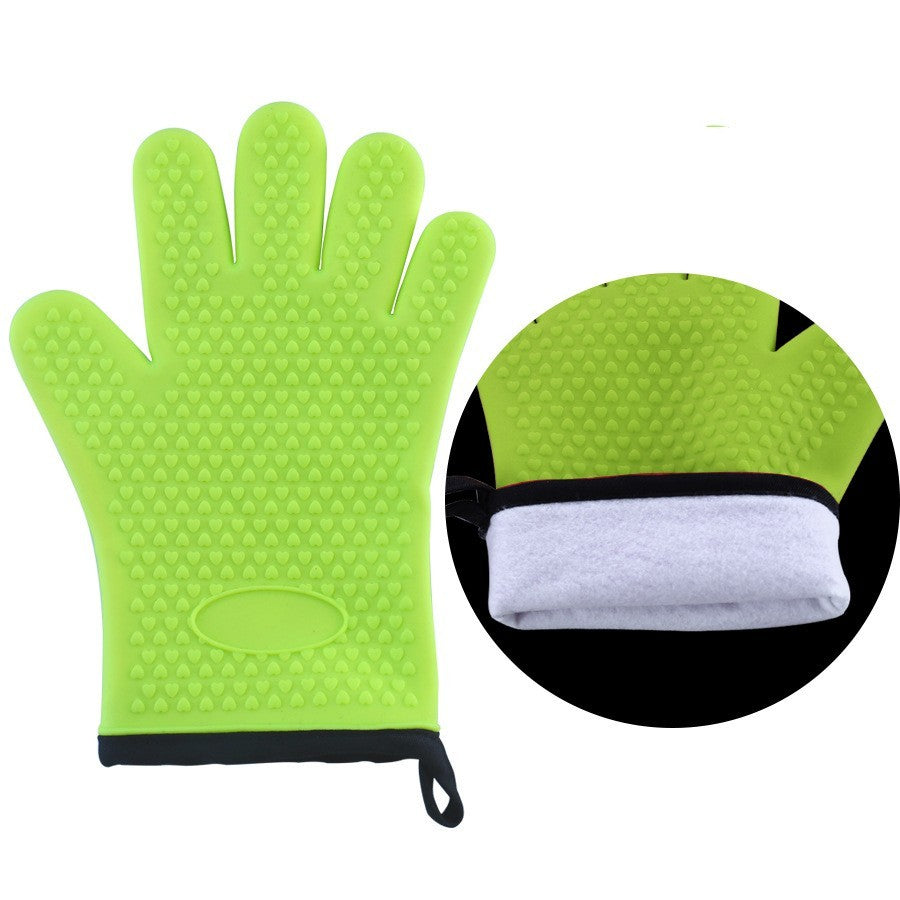 Silicone Gloves Microwave Oven Baking Gloves Kitchen Anti-scald