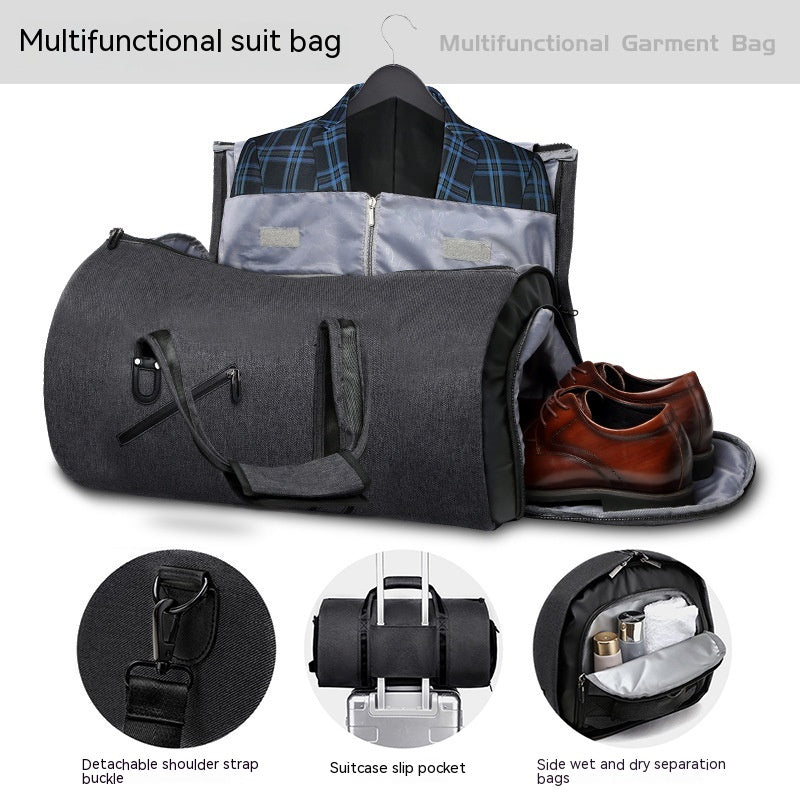 Foldable Men's Large Capacity Suit Travel Bag Portable