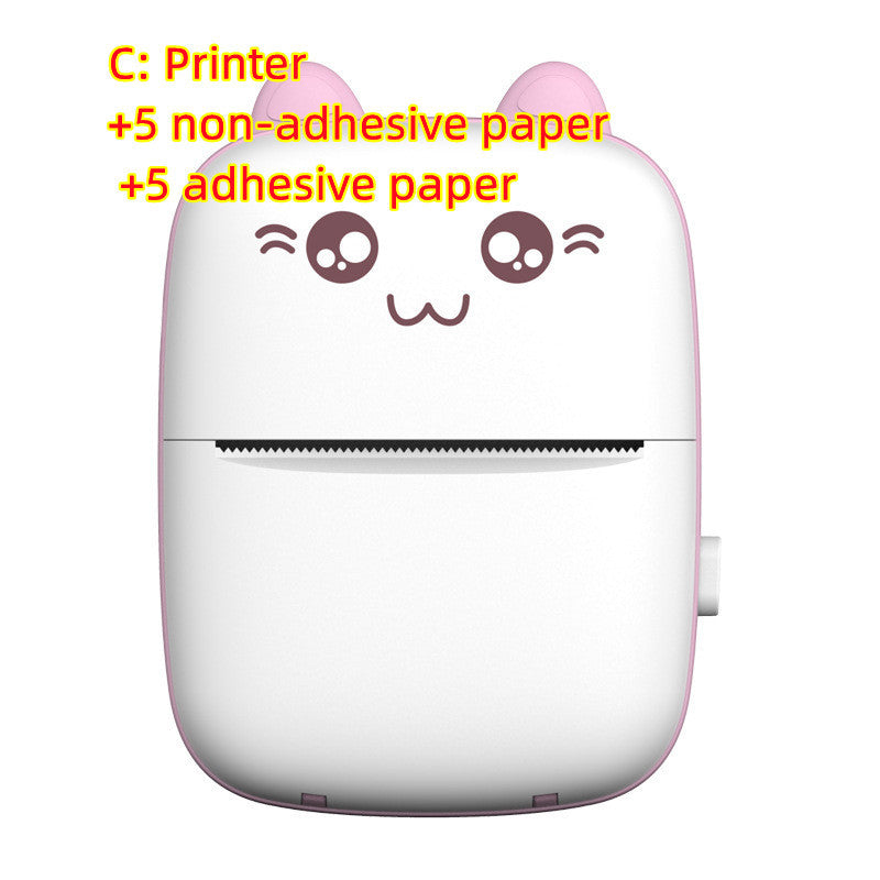 Mini Printer Portable Bluetooth Mobile Printer for Photos Labels Notes