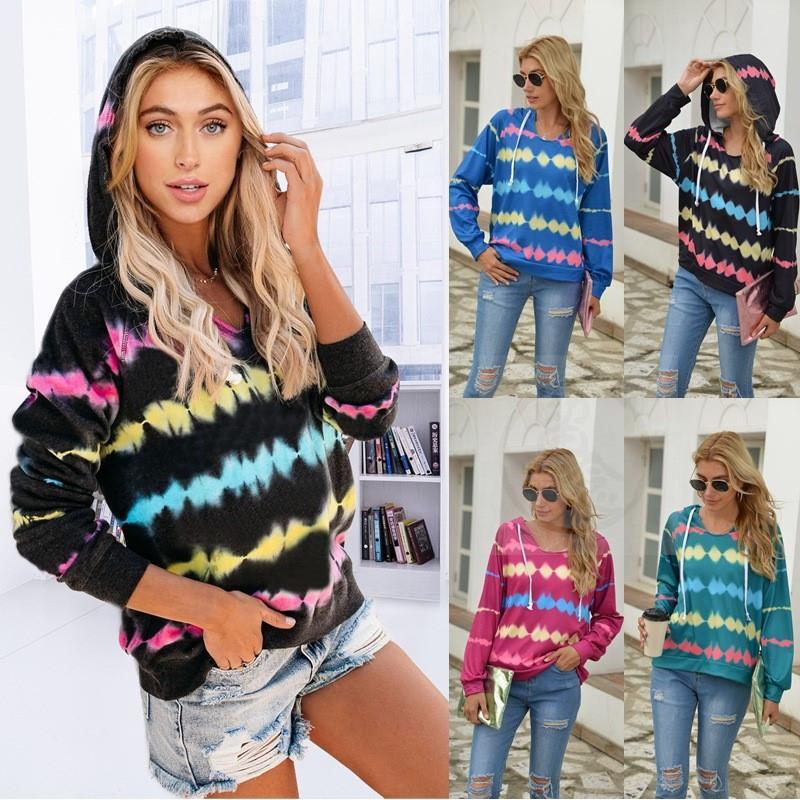 Hoodie For Women with a Striped Design For Autumn and Winter