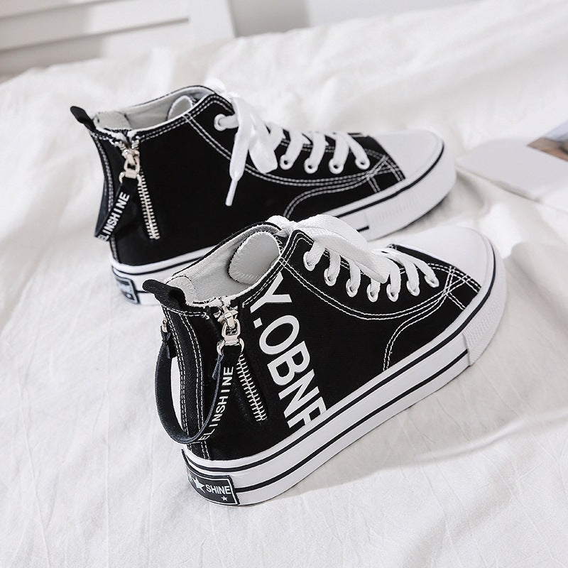 New High-top Canvas Shoes For Women