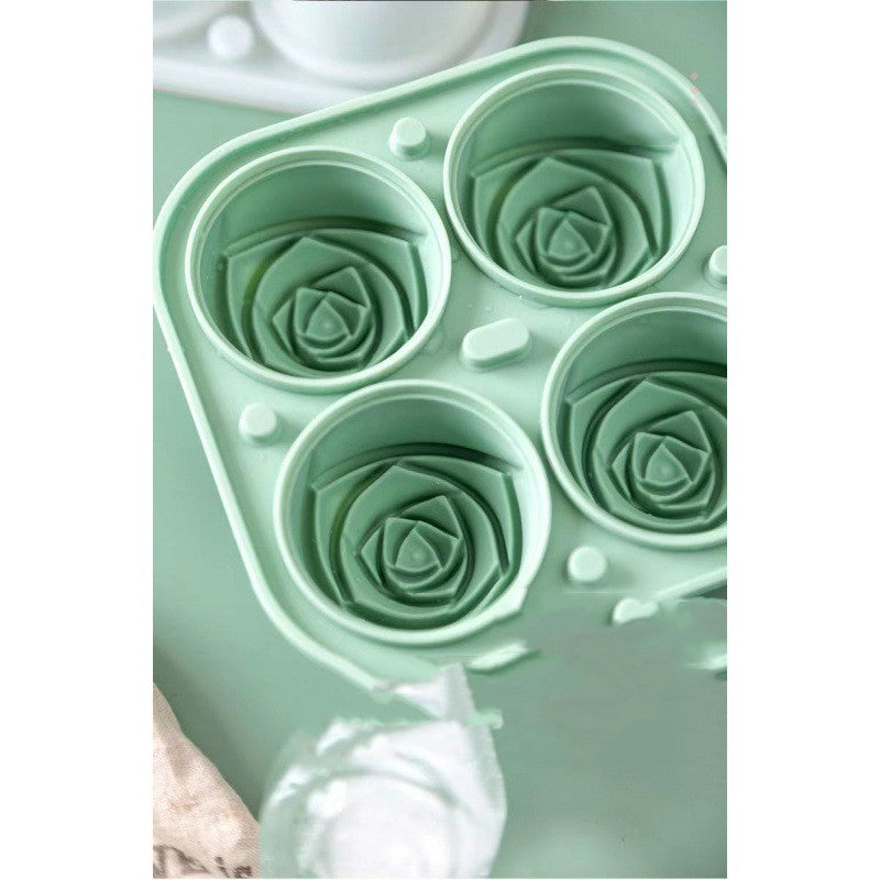 Large Ice Rose Cube Mold Tray Storage Household For long Summer