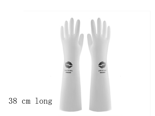 Kitchen dishwashing washing female cleaning housework Ding Qing washing clothes rubber rubber brush bowl gloves winter waterproof