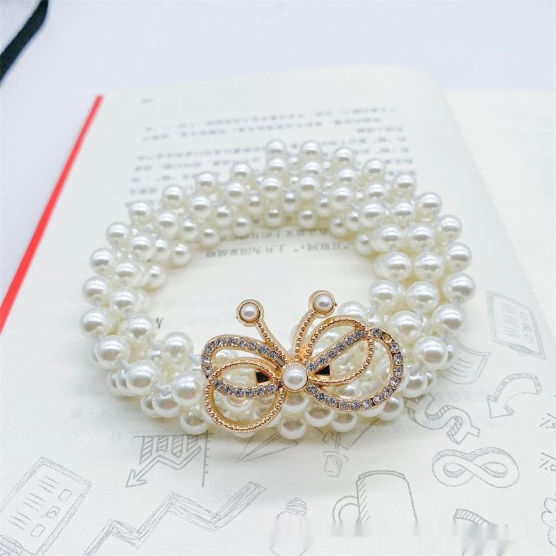 Fashion Jewelry Women's White Pearl Waist Chain Decoration