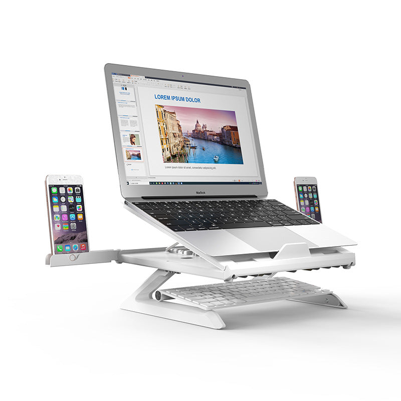 Foldable Laptop Stand with Elevating Function And Aluminum Alloy Base