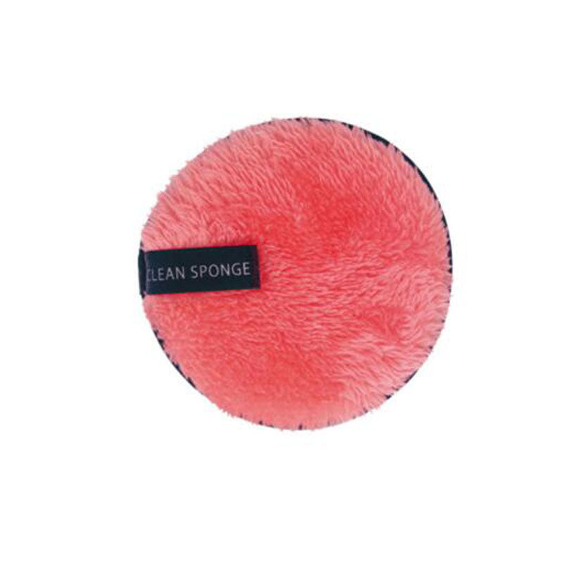 Long Hair Round Face Wash And Makeup Remover Puff