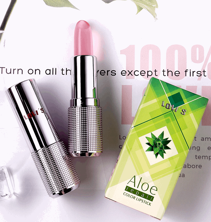 Aloe Vera crystal, aloe vera gel, aloe gel, color change lipstick, not easy to fade, not easy to touch cup