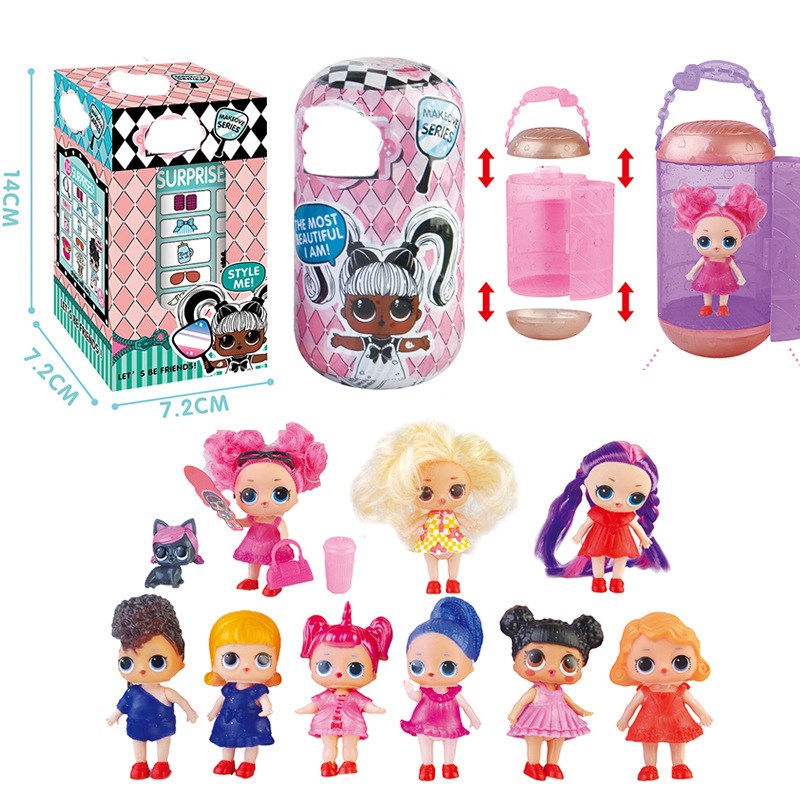 Cross-border hot-selling capsule girl doll doll children's toys