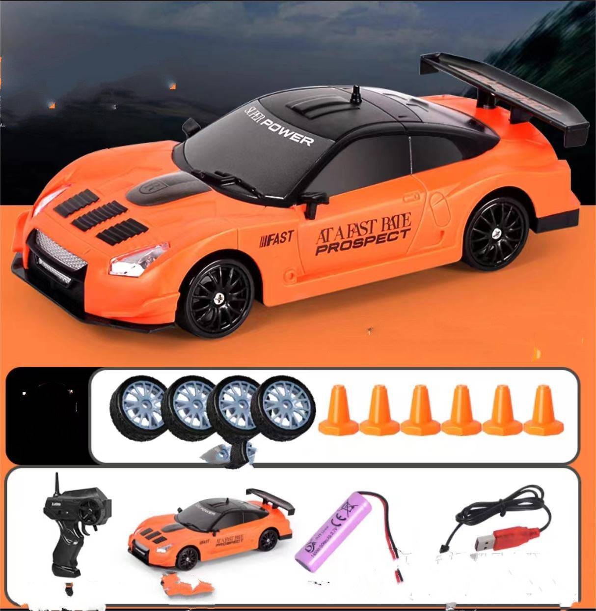 2.4G Drift RC Car 4WD RC Drift Car Toy Remote Control GTR Model AE86