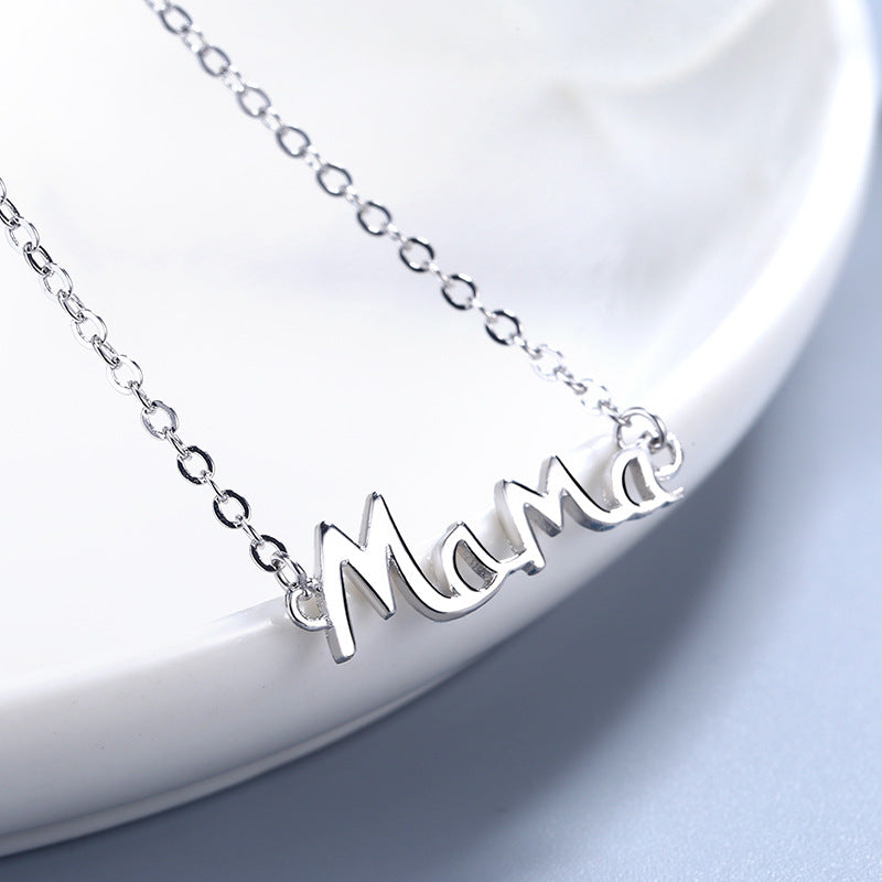 S925 Sterling Silver MaMa Necklace Perfect Mother's Day Gift