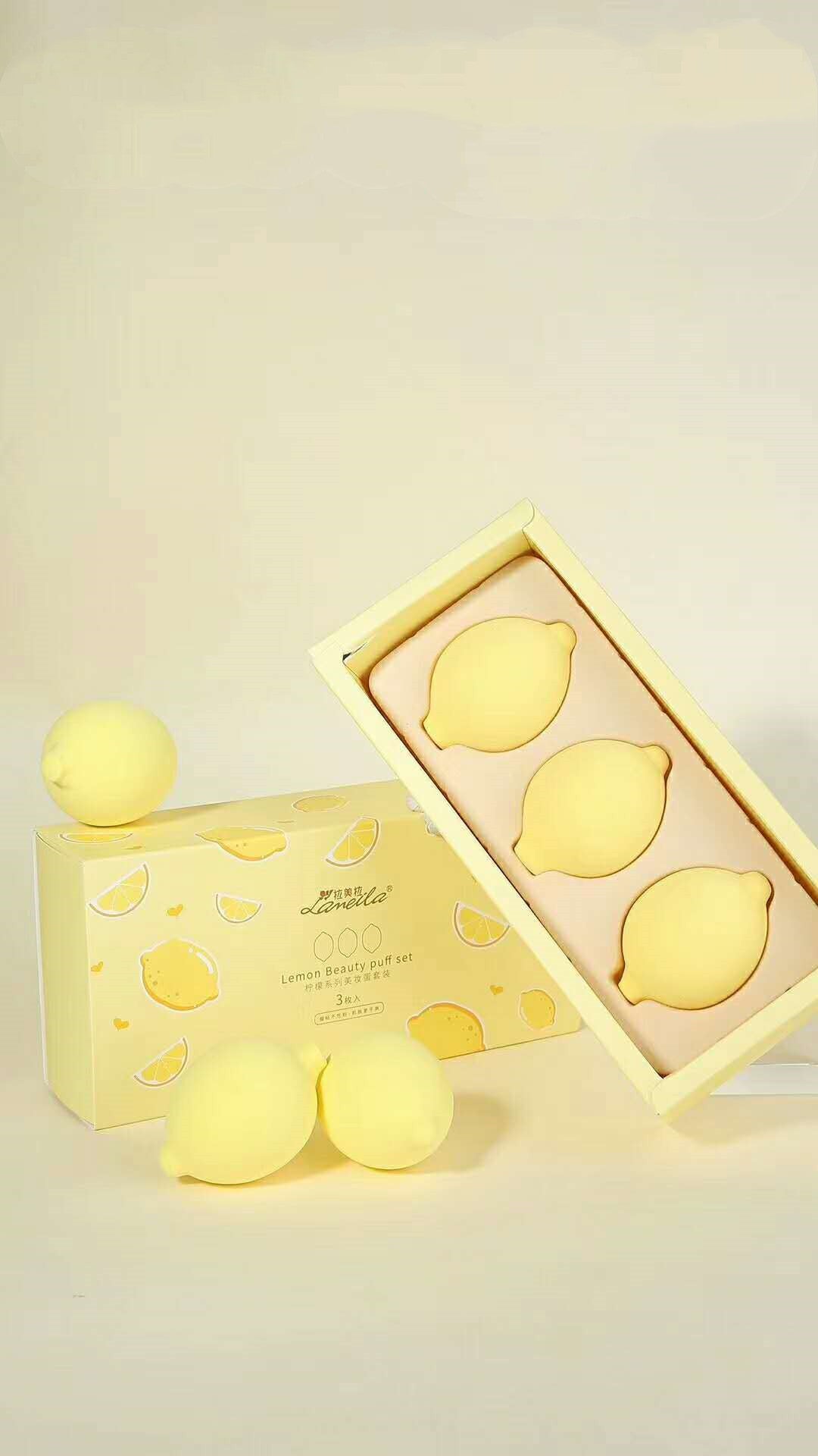 Small Mango Fruit Series Beauty Egg No Powder Super Soft And Delicate Puff Sponge Makeup Egg Wet And Dry Set