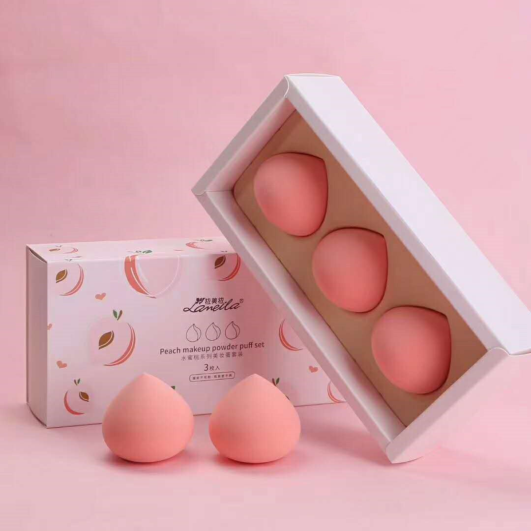 Small Mango Fruit Series Beauty Egg No Powder Super Soft And Delicate Puff Sponge Makeup Egg Wet And Dry Set