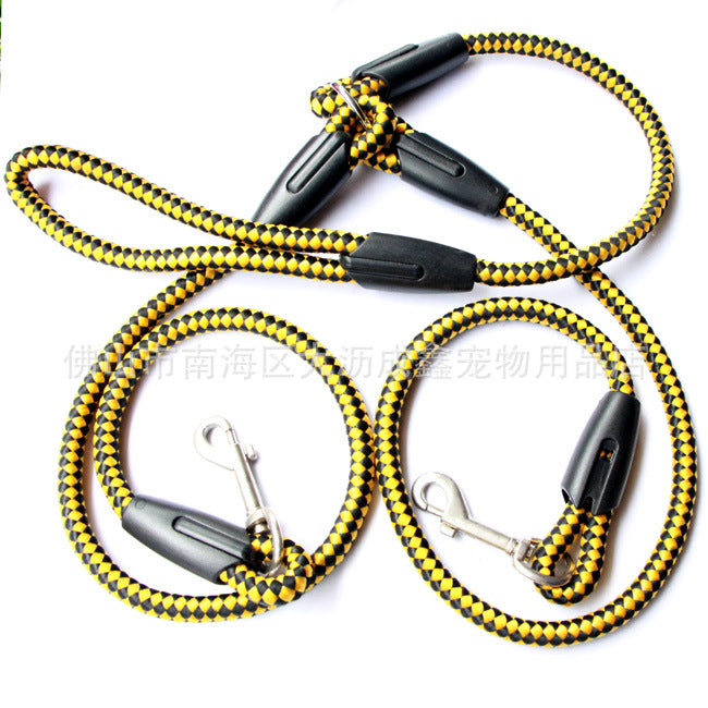 The Dog Hand-Double-Ended Traction Rope One Plus Two Leash Collar