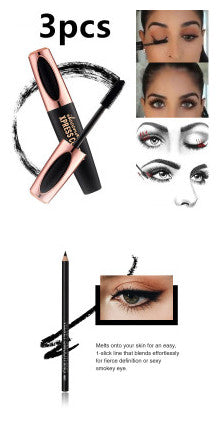 Mascara Waterproof Sweatproof Thick Curls Long No Fading No Blooming Beauty Makeup 4D Mascara