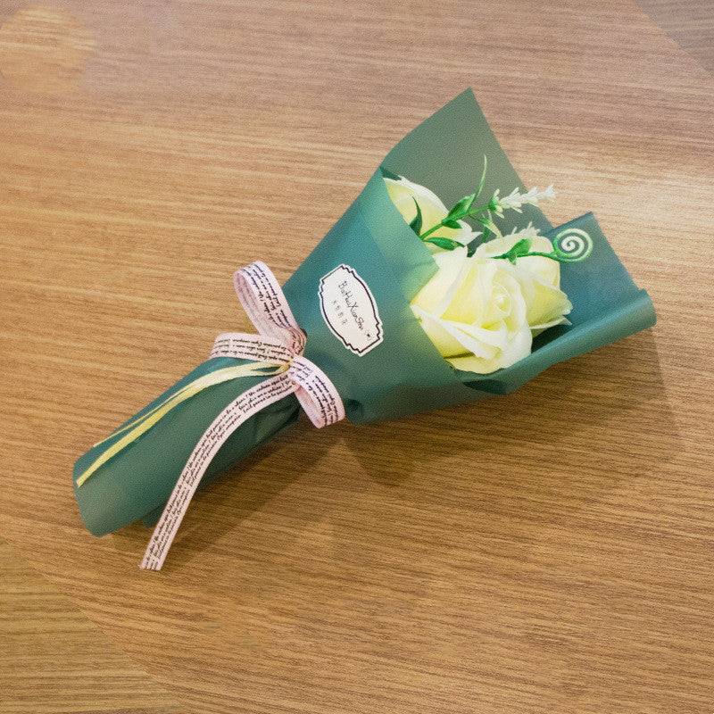 3 Soap Roses Bouquet Simulation Flower Valentine's Day Gift For Mother