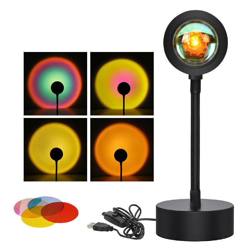 I-Sunset Projection Lamp Sunset Projector Night Light Wall Decoration Lighting