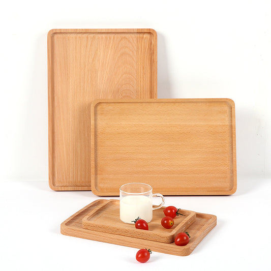 Rectangular Wooden Tray Ideal for Breakfast Dinner and Dessert