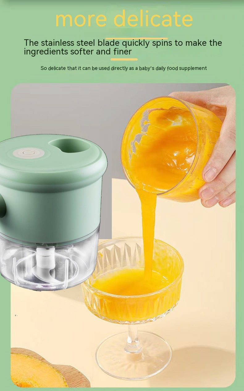 Multifunctional Electric Vegetable Cutting Mashed Garlic Kitchen Storm Slicer Household Hand-held Cooking Hammer Suit