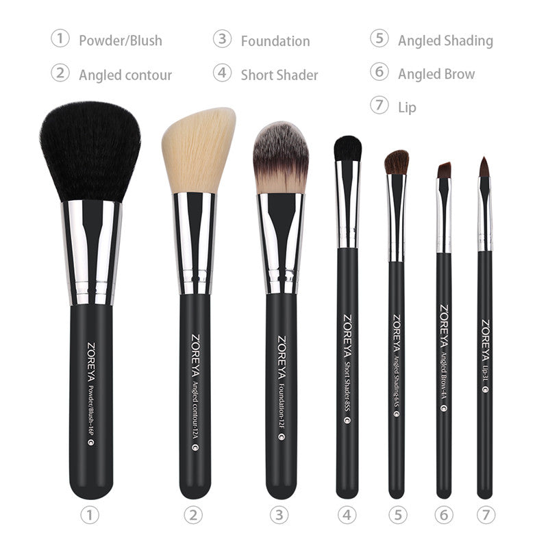 Professional makeup brush set