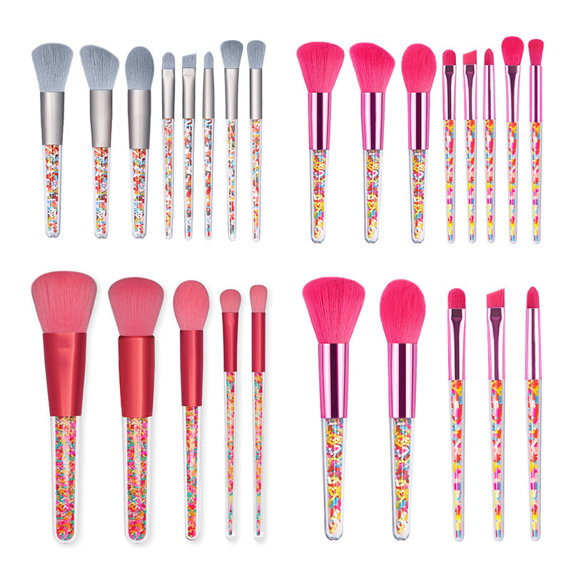 Candy Makeup Brush Set Full Set Crystal Powder Brush Beauty Tools