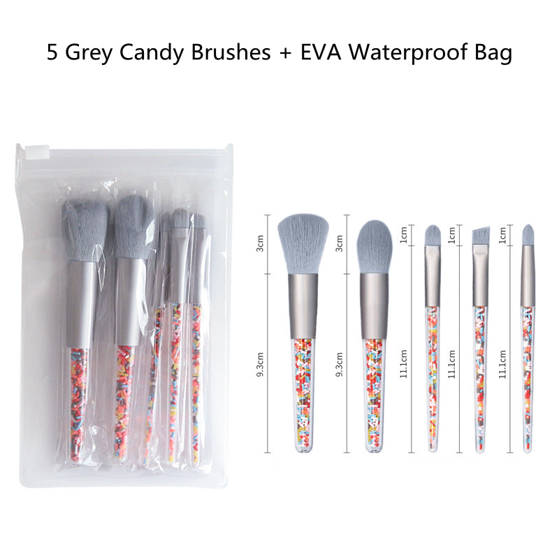 Candy Makeup Brush Set Full Set Crystal Powder Brush Beauty Tools