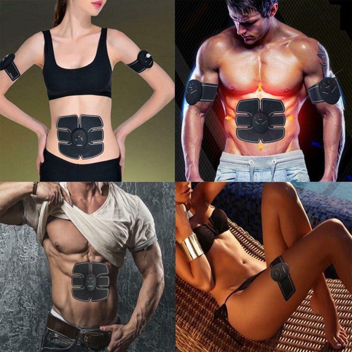 Electric Muscle Toner Machine ABS Toning Belt Simulation Fat Burner