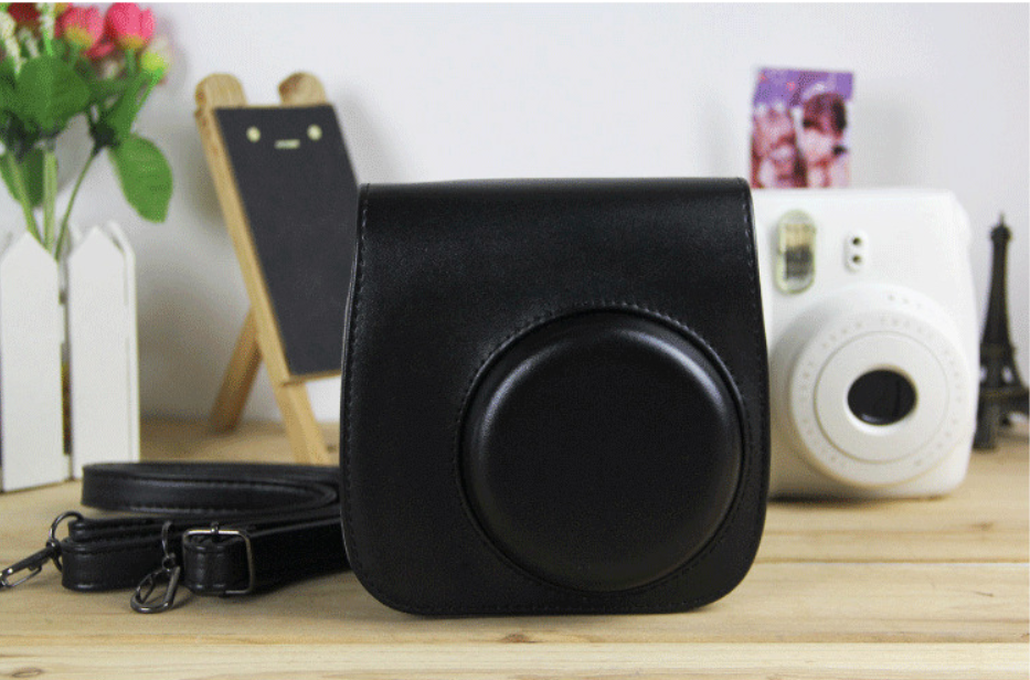 Leather camera bag protect case small pu camera shoulder bag