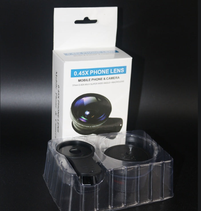 Phone Lens kit with 0.45x Wide Angle & 12.5x Macro Lens for HD Cameras