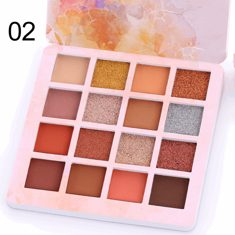 14 colors shiny eyeshadow