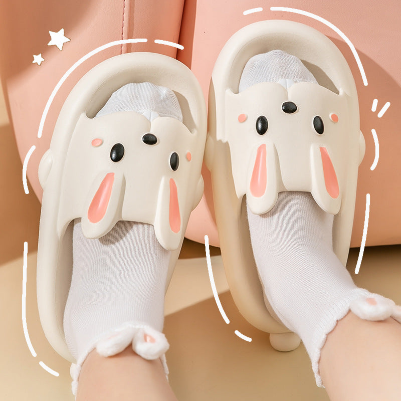 Cute Rabbit Slippers for Kids and Women for Summer Home Bathroom Wear