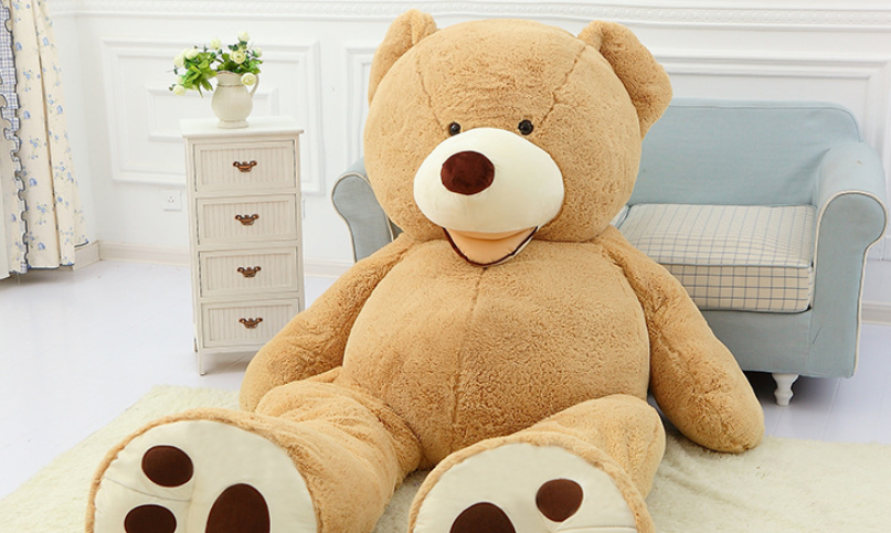 I-Giant Teddy Bear Plush Toy Igobolondo Lesikhumba Lamathoyizi Athambile Elikhulu