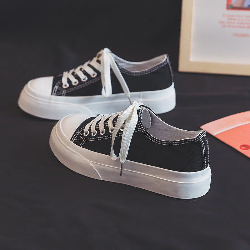 Women's Low-top Platform Canvas Shoes