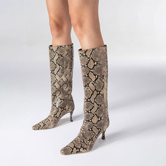 New Style Square Head Cowboy Boot For Women