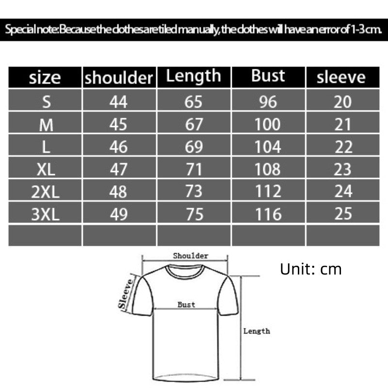 Men's 3D Digital Printing Casual Round Neck Short Sleeves