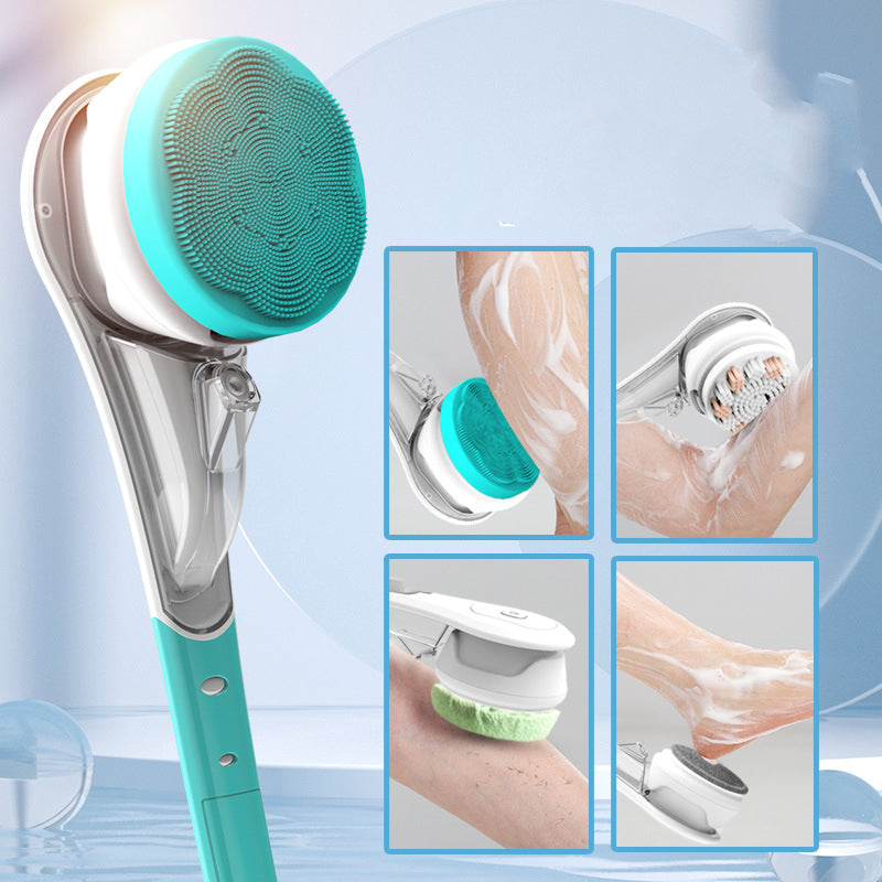 Multifunctional Electric Bath Brush Waterproof Rubbing Brush 6 in 1