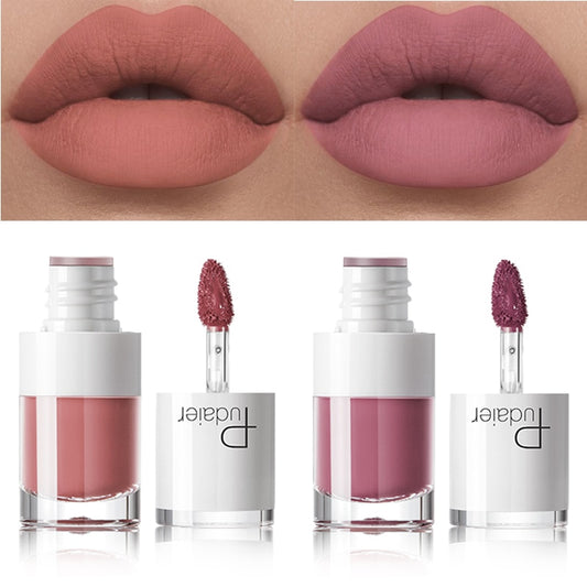 Lipstick 16 color white bottle matte lip gloss