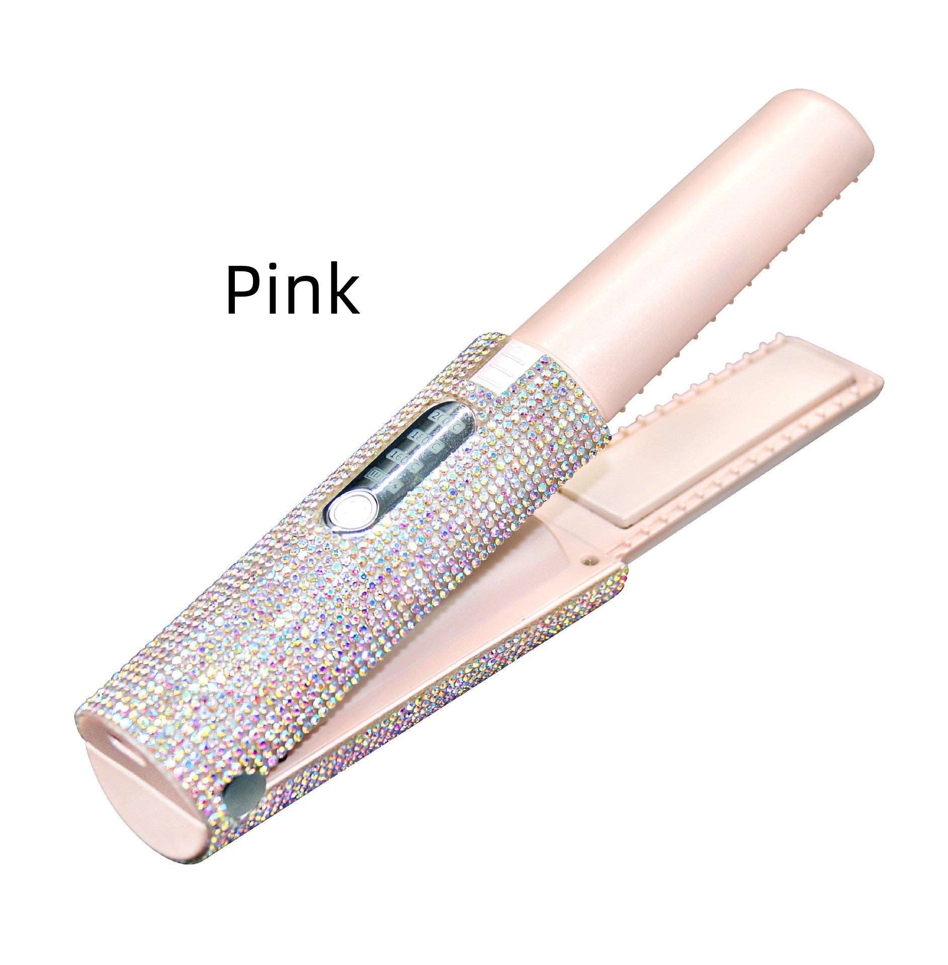 2-In-1 Electric USB Hair Straightening Brush Multifunctional Comb Straightening Style Hair Curler