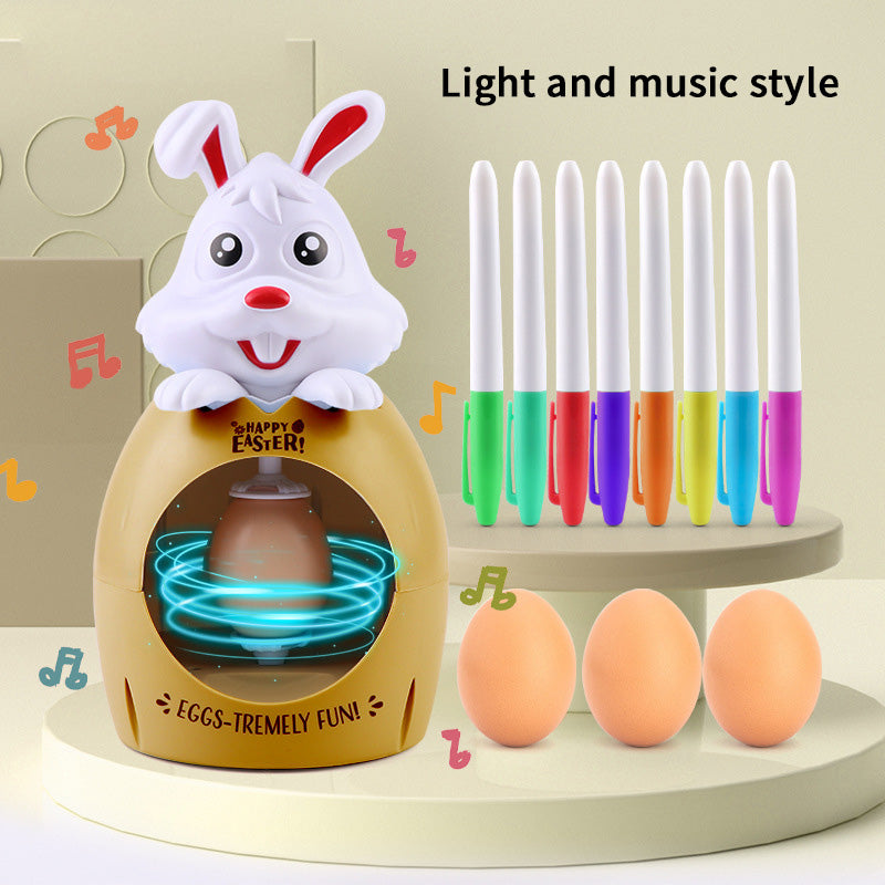 Easter Egg Decoration Coloring Kit Egg Painter Boys Girls Kids Diy Coloring Painting Gift Multicolor With Sound And Light