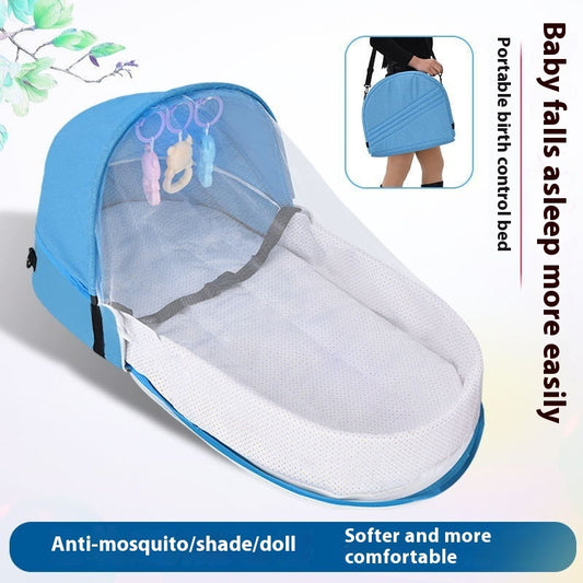 I-Wholesale Portable Folding Anti-pressure Umbhede Wengane Ku-Newborn Isolation Bionic Travel Crib