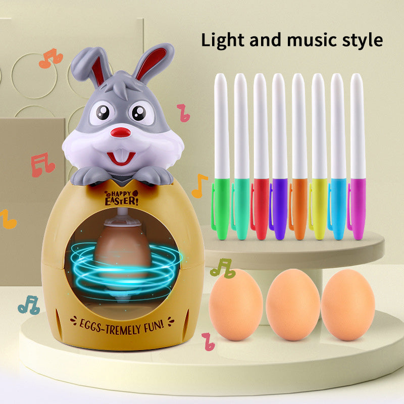 Easter Egg Decoration Coloring Kit Egg Painter Boys Girls Kids Diy Coloring Painting Gift Multicolor With Sound And Light