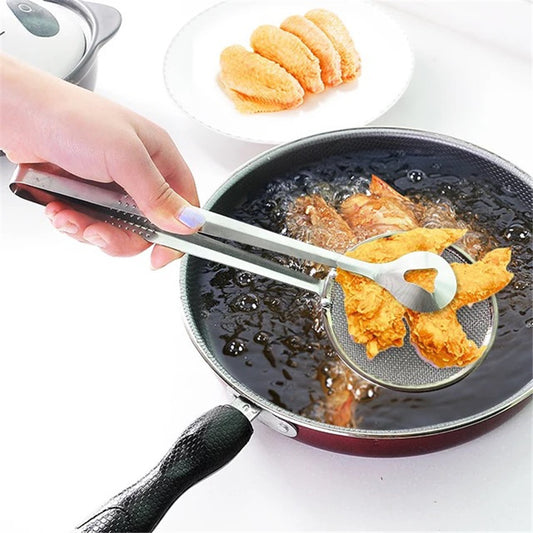 Stainless Steel Oil Food Scoop Multi-functional Kitchen Accessory