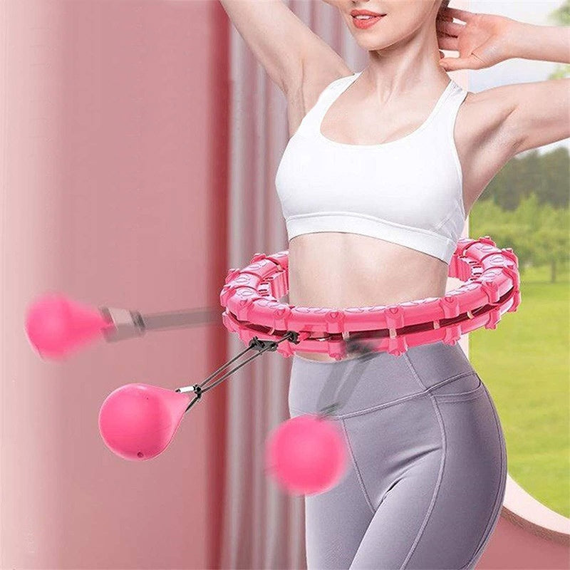 Custom Knots Weighted Hula Fitness Hoop waist slimming and weight loss