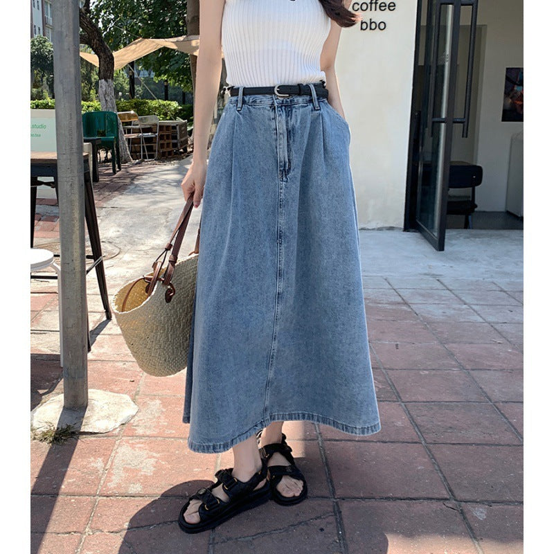 Fashion Personality Loose Jean Skirt Female