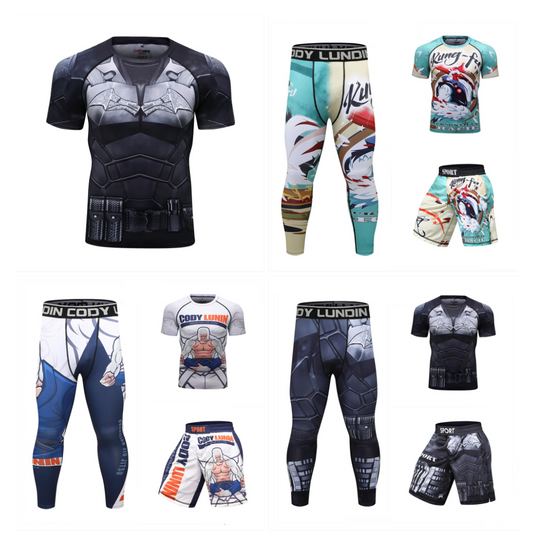 Elastic compression clothing wear-resistant Jiu-Jitsu training suit