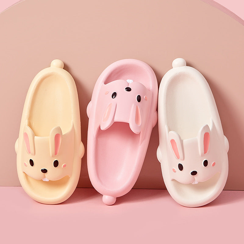 Cute Rabbit Slippers for Kids and Women for Summer Home Bathroom Wear