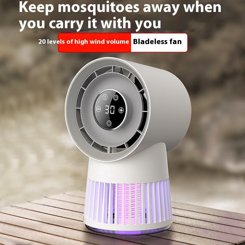 I-Creative 2-in-1 Mosquito Ebulala Ideski Elincane Umlandeli Kagesi Obulala Omiyane I-USB Isibani Sasebusuku Esishajwa kabusha Ifeni Lasekhaya Nezimpahla Zangaphandle