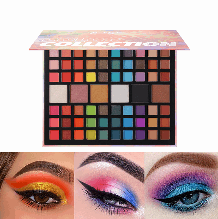 66 Color Eyeshadow Palette Professional Matte Shimmer Makeup 