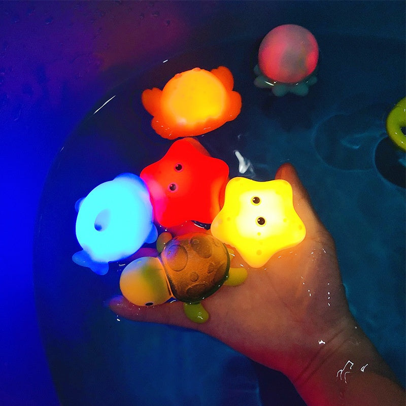 Water Glowing Animal Floating Water Bath Bathroom Toy