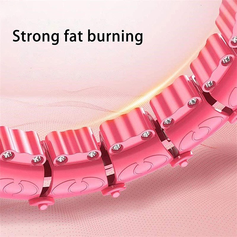 Custom Knots Weighted Hula Fitness Hoop waist slimming and weight loss