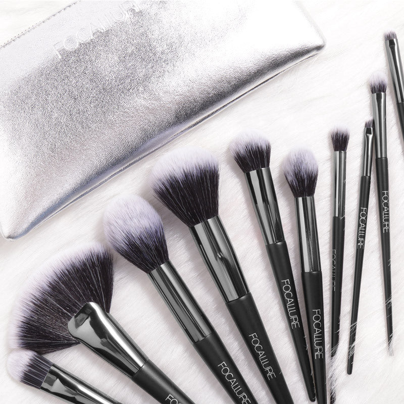 Makeup Brush Set Ten Pack Complete Set For Beginners Beauty Tools